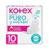 Toallas-Higi&eacute;nicas-Kotex-Puro-y-Natural-10U-imagen-1