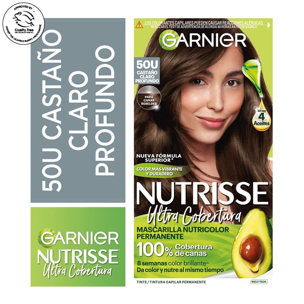 Coloración Garnier Ultra Cobertura 50 Castaño Claro Profundo