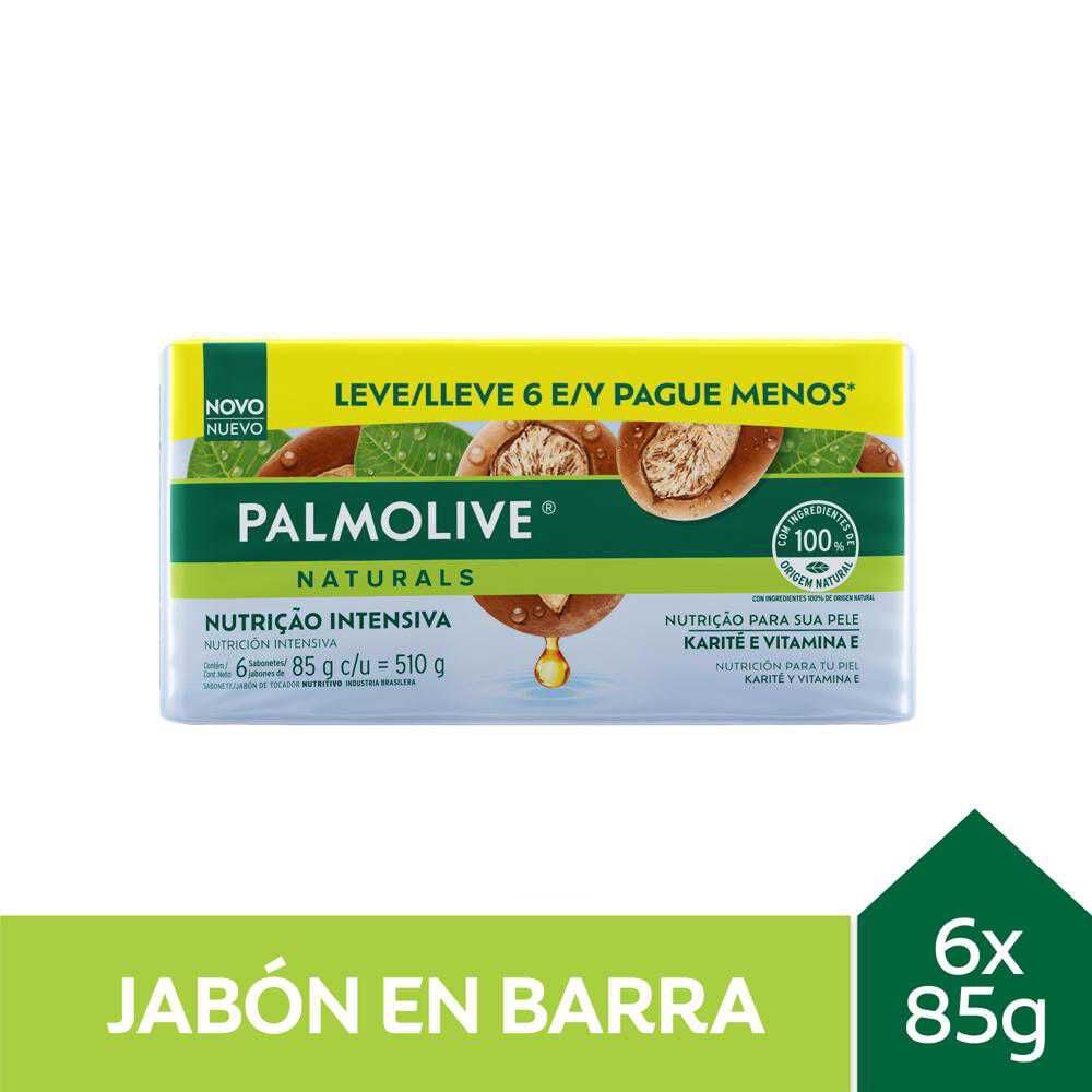 Jabón de Tocador Palmolive Karité 85 g 6 unidades