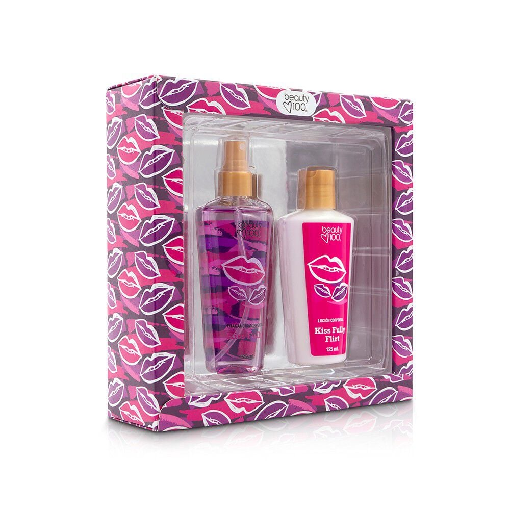 Body Mist Kiss Fully Flirt 125 mL + Body Lotion 125 mL
