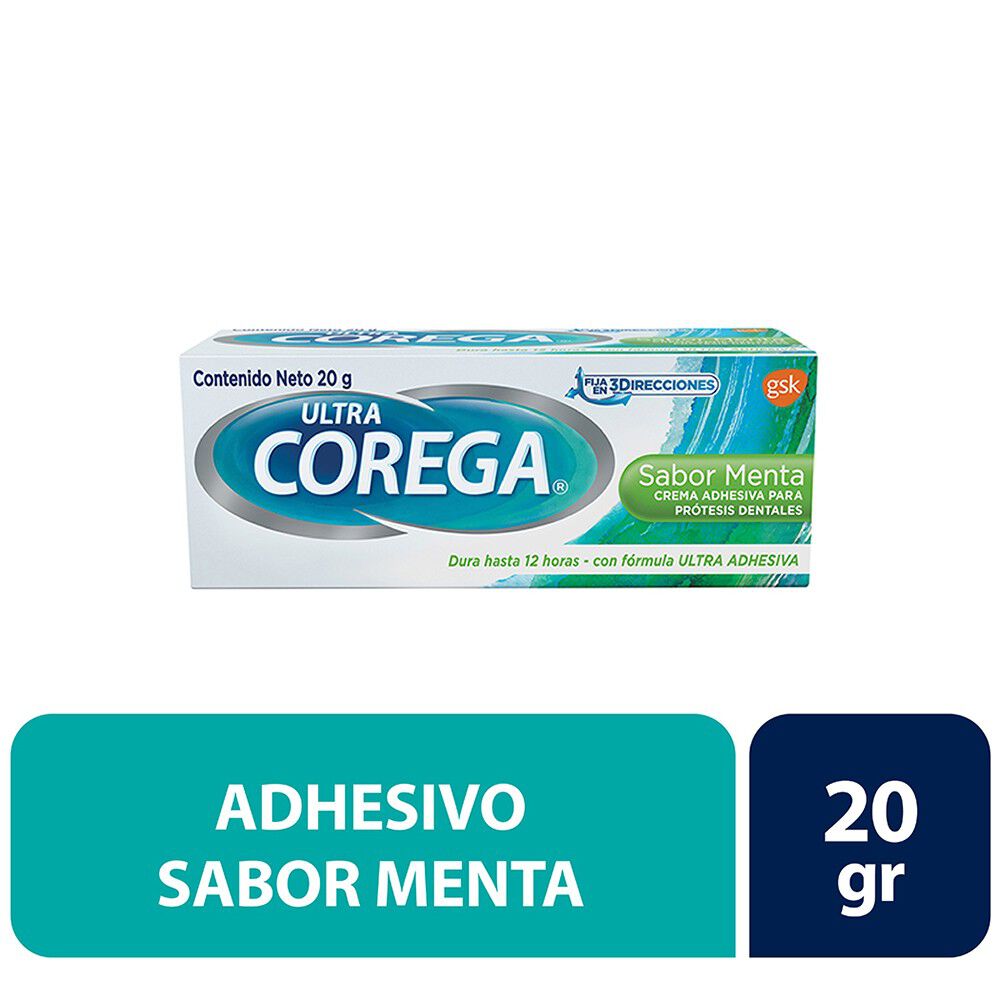 Crema Adhesiva Prótesis Dental Sabor Menta 20 gr