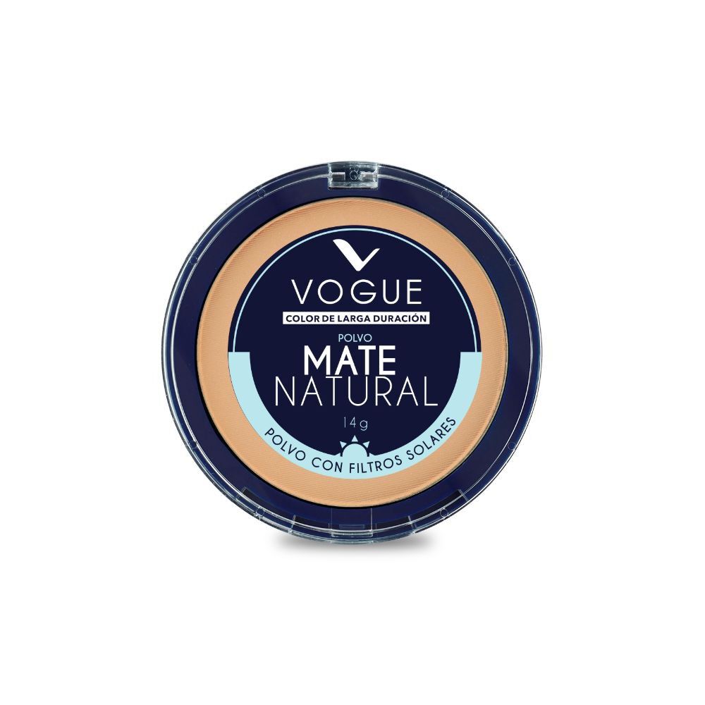 Mate Natural Maquillaje Compacto de 14 gr. Color Canela