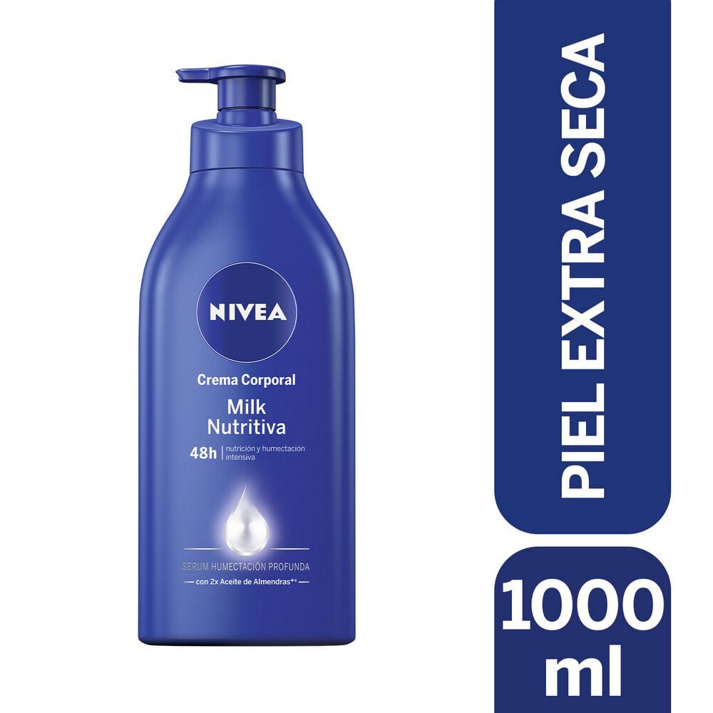 Crema Corporal Milk Nutritiva Piel Extra Seca 1000 Ml