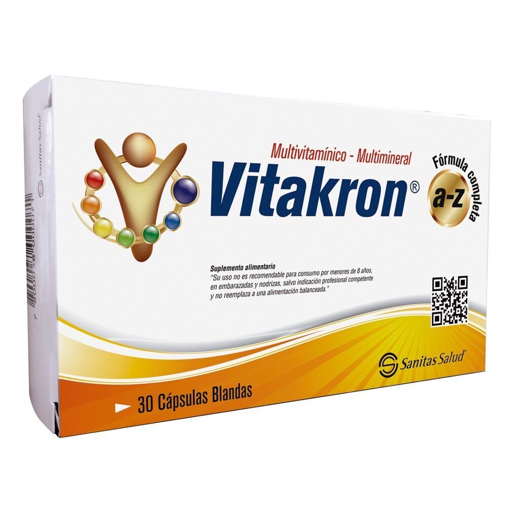 Vitakron A-Z Multivitaminico Multimineral 30 Capsulas Blandas