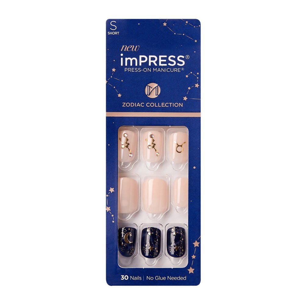 New Impress Colección Zodiaco Tauro Press-On Manicure 30 Unidades