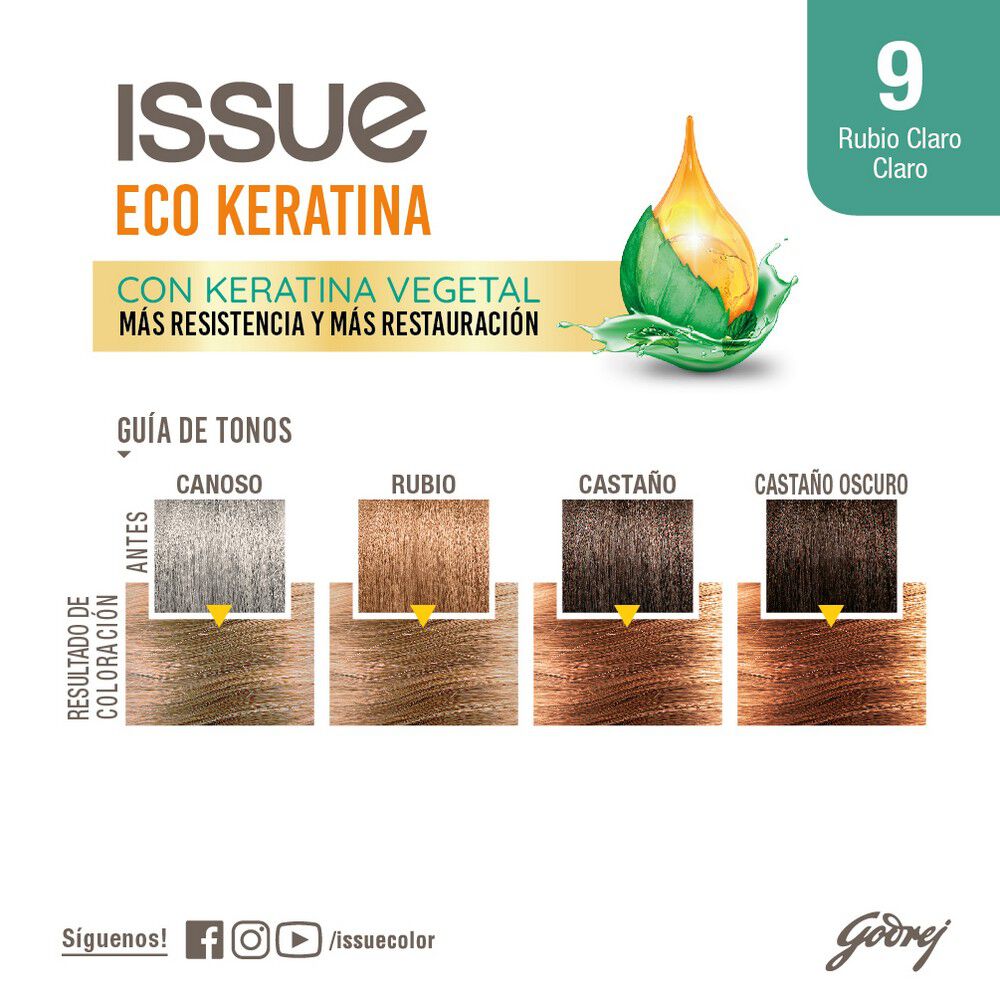 Eco-Keratina-Kit-De-Coloración-En-Crema-Tono-9-Rubio-Claro-Claro-imagen-3