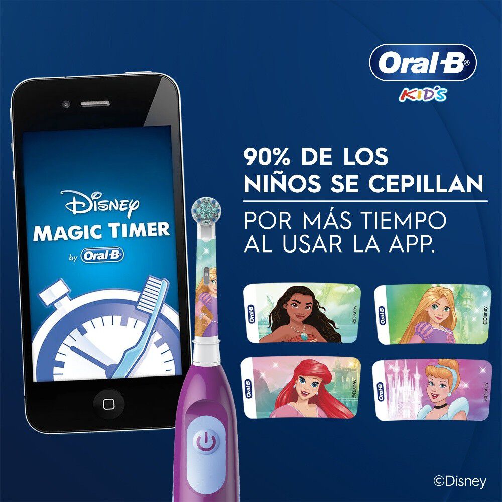 Cepillo-Eléctrico-con-Pila-Disney-Princess-+3-Años-Suave-X1-imagen-4