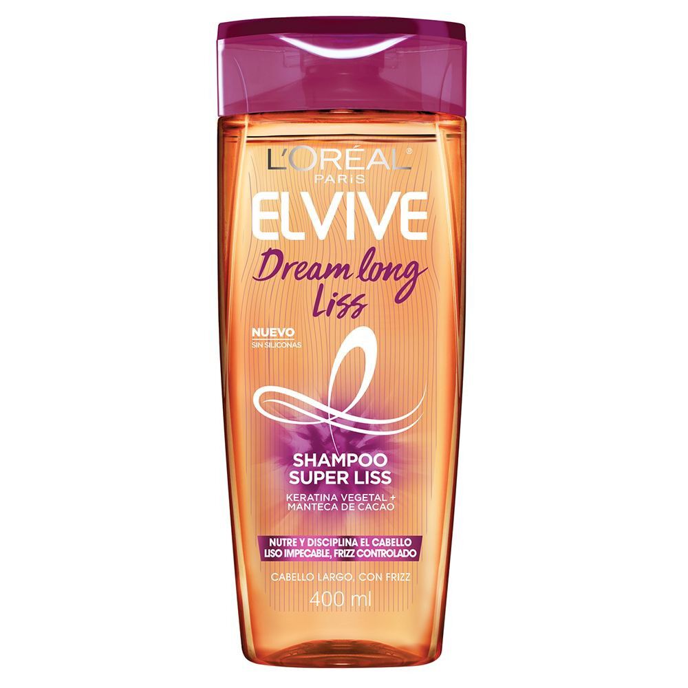 Dream Long Liss Shampoo Super Cabello Largo Con Frizz 400