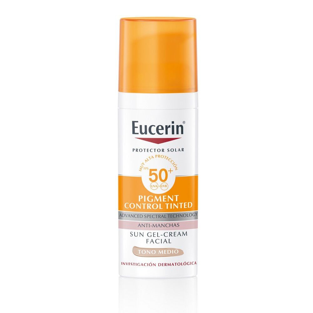 Protector Solar Pigment Control Tinted Facial Tono Medio FPS50+ 50ml