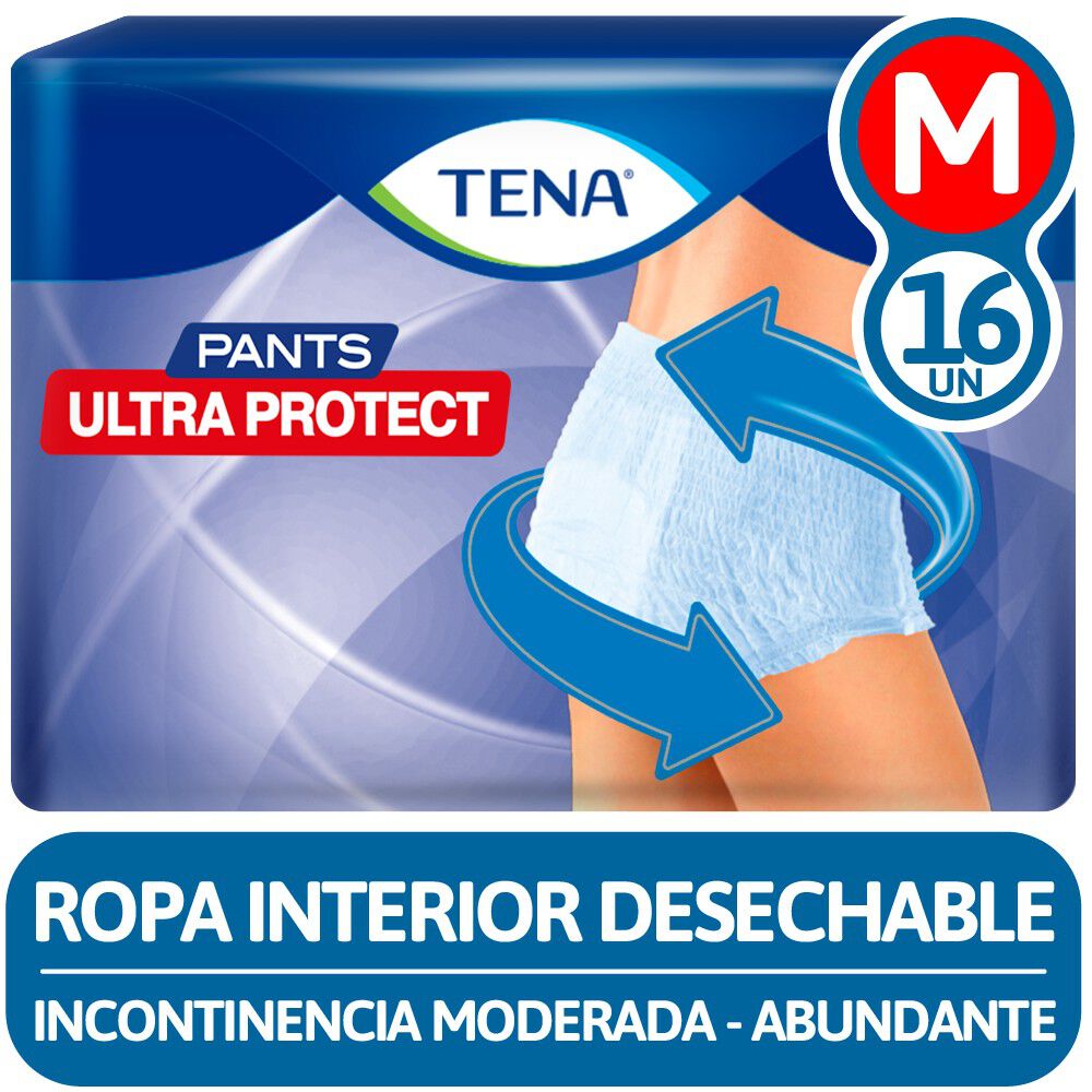 Pants Ropa Interior Desechable Talla M 16 Unid