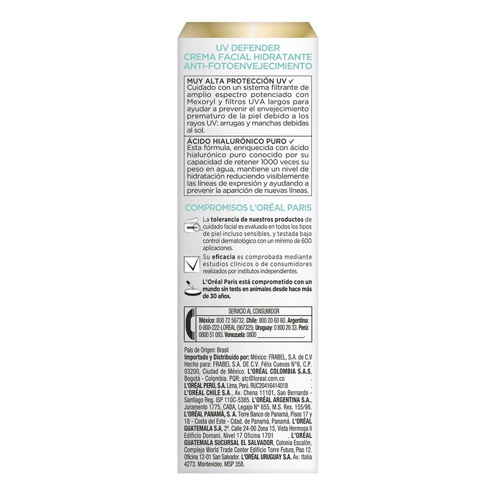 Uv-Defender-Crema-Facial-Anti-Fotoenvejecimiento-Fps50-+-Ácido-Hialurónico-Anti-Brillo-40-grs-imagen-4