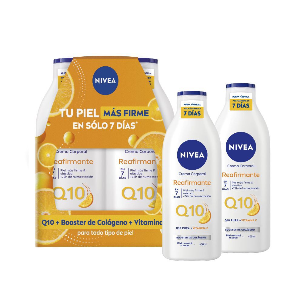 Pack  Q10 Crema Corporal Reafirmante 400ml x2