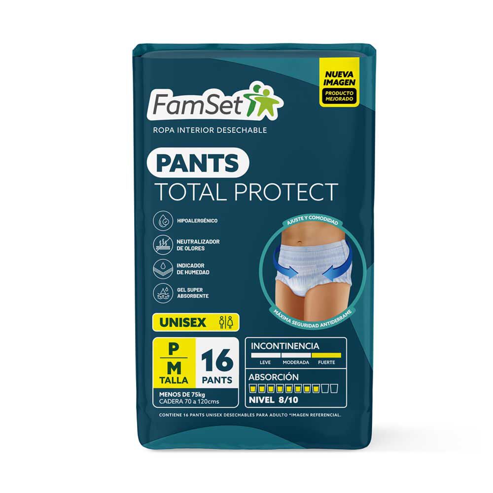 Ropa Interior Desechable Adulto Unisex Talla P/M 16 Unidades
