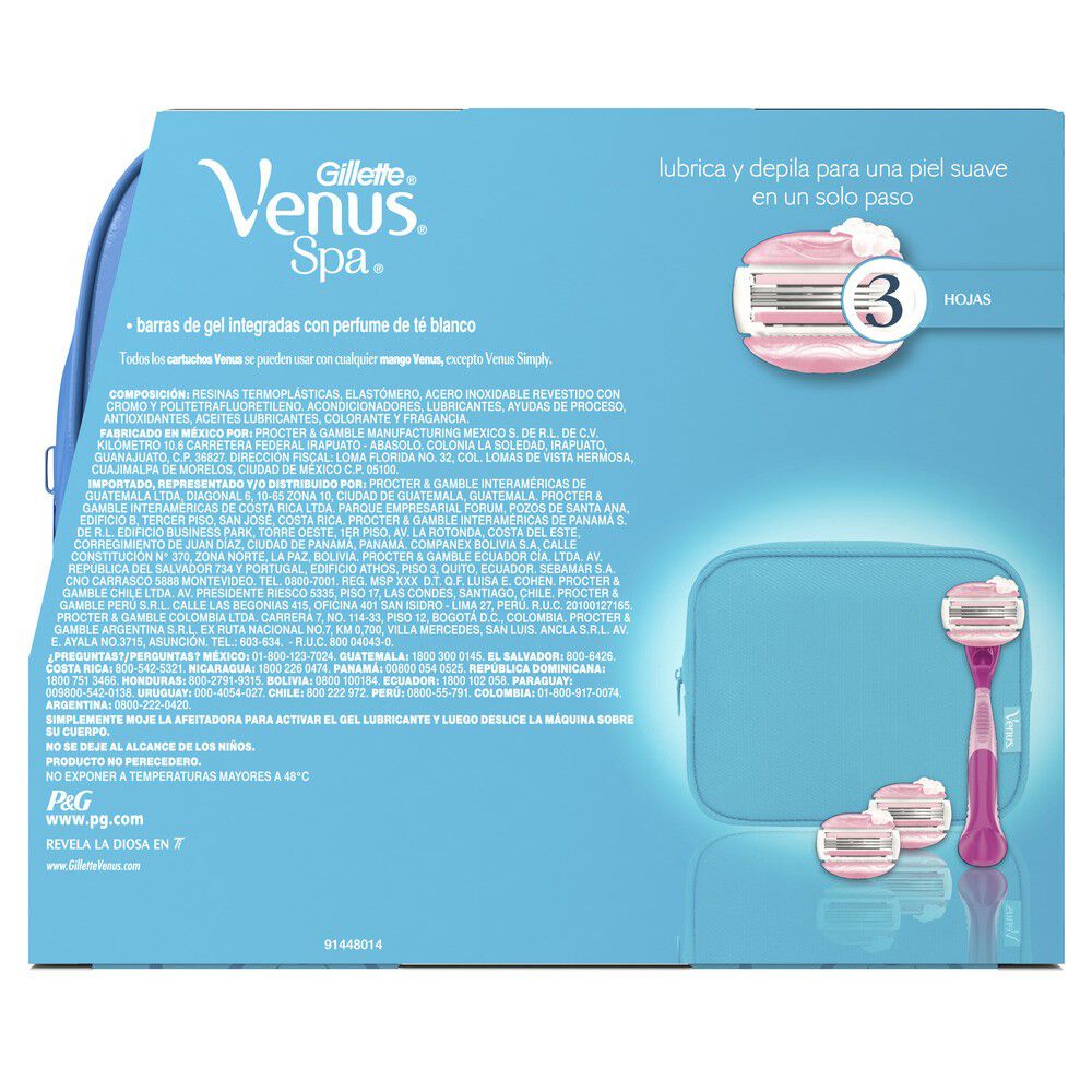Spa-Maquina-de-Afeitar-Recargable-+-Cartuchos-X3-+-Estuche-de-Viaje-imagen-3