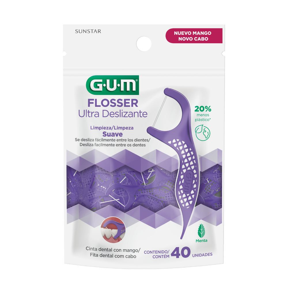 Flosser Ultra Deslizante - Hilo Dental Con Mango  40 Un.
