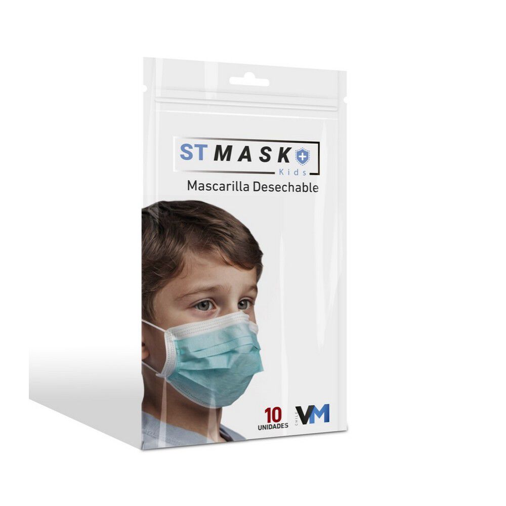 Mascarilla desechable niños 10 und