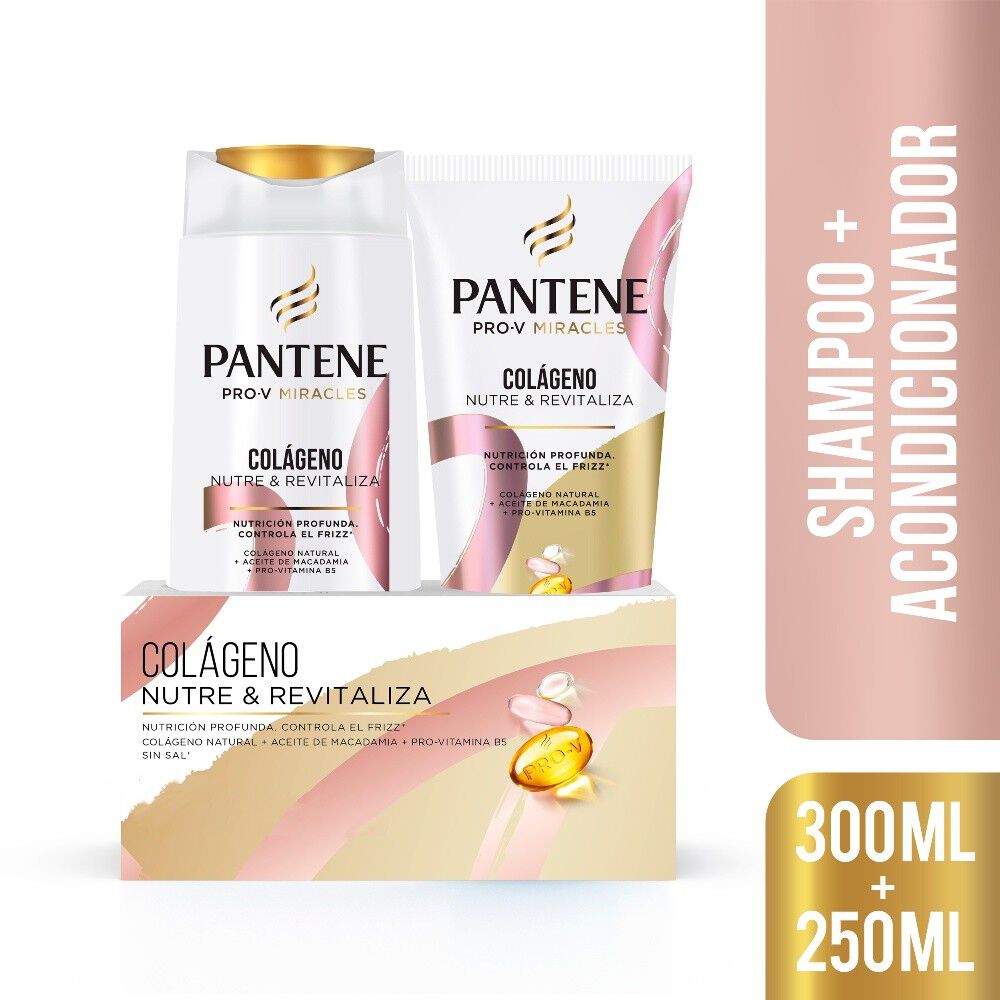 Pack Shampoo y Acondicionador Pro-V Miracles 300 ml + 250 ml
