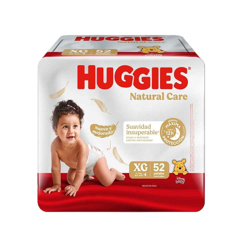 Pañales Huggies Natural Care XG 52 Un