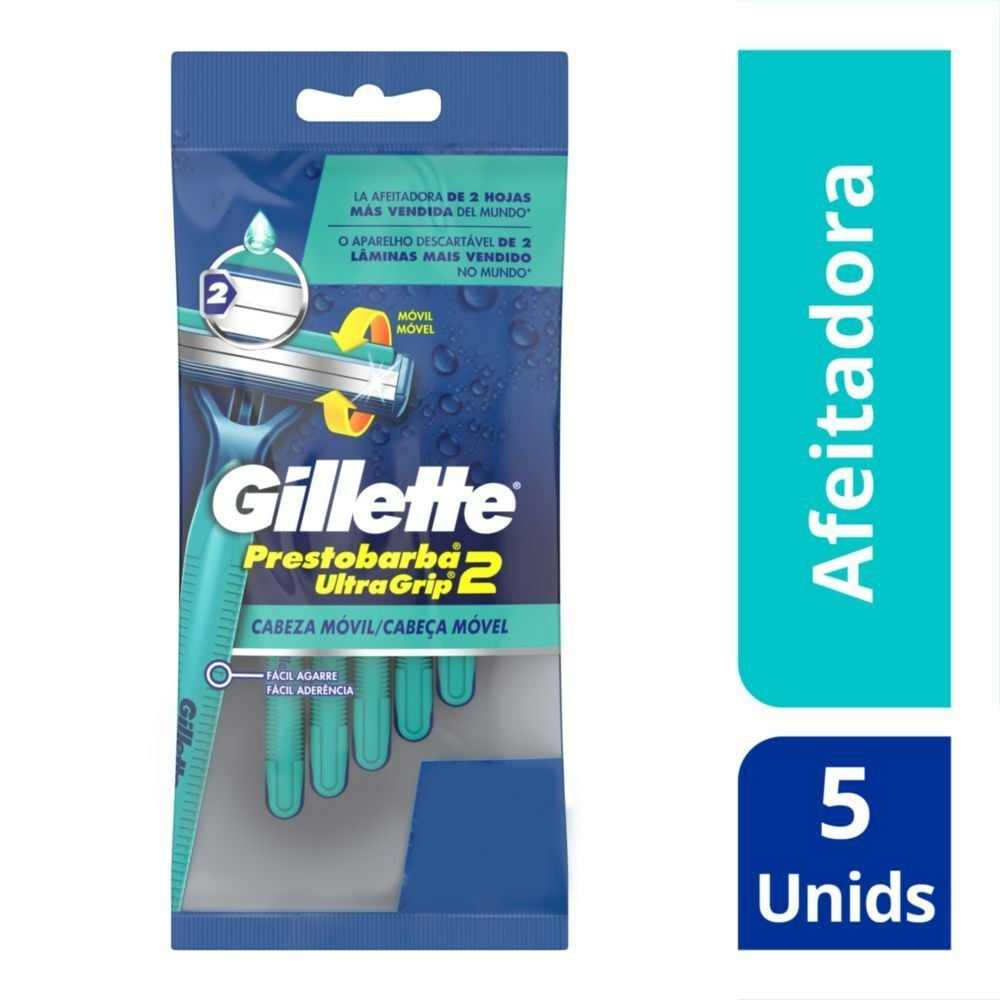 Máquinas para afeitar Prestobarba UltraGrip 2 5 Unidades