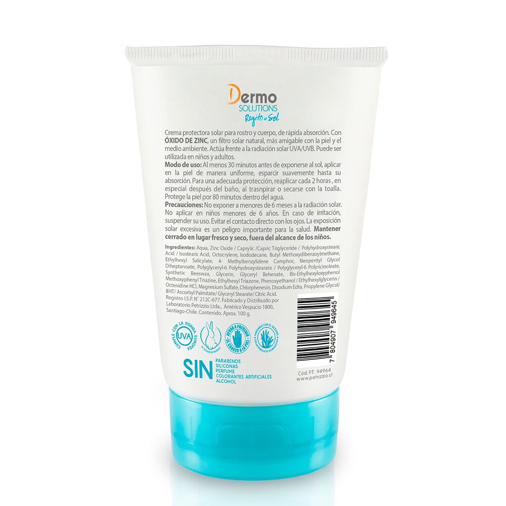 Protector-Solar-con-Óxido-de-Zinc-Fps-50-Dermo-Solutions-100-grs-imagen-2