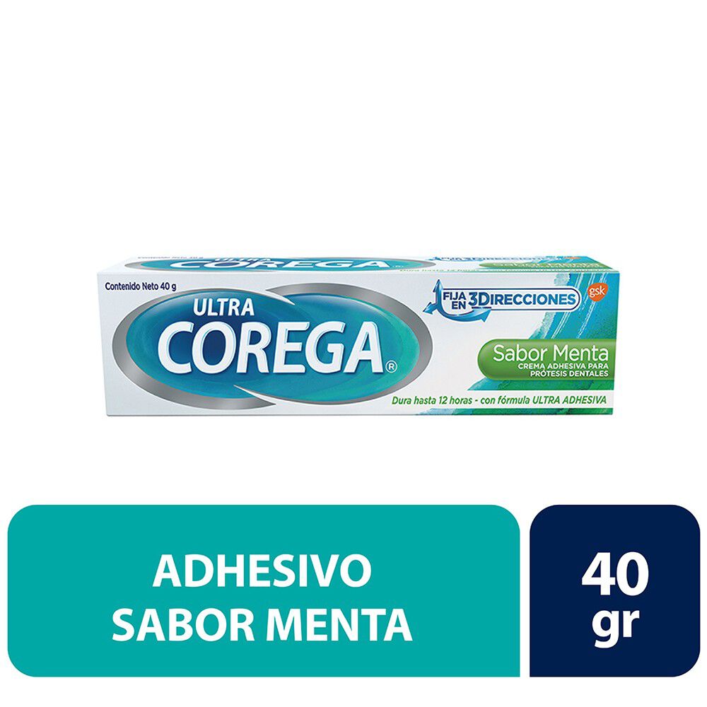 Crema Adhesiva Prótesis Dental Sabor Menta 40 gr