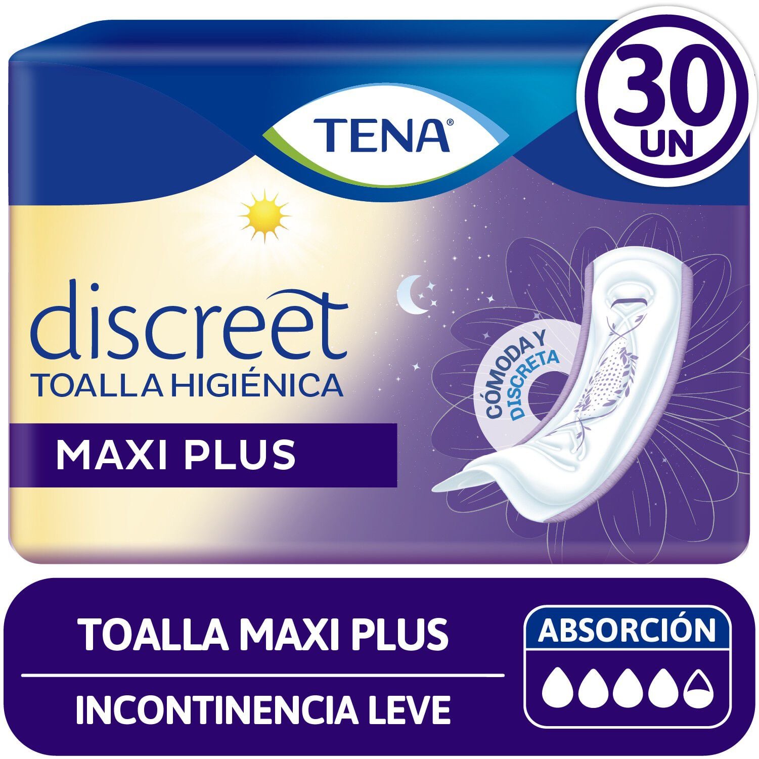 Toalla Incontinencia Tena Maxiplus 30 Unidades