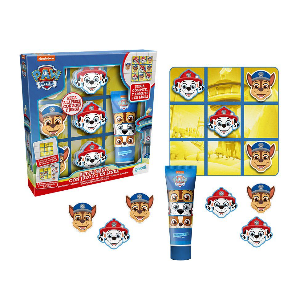 Set-de-Baño-Paw-Patrol,-Shampoo-3-en1-+-Juego-3-en-Linea-imagen-2