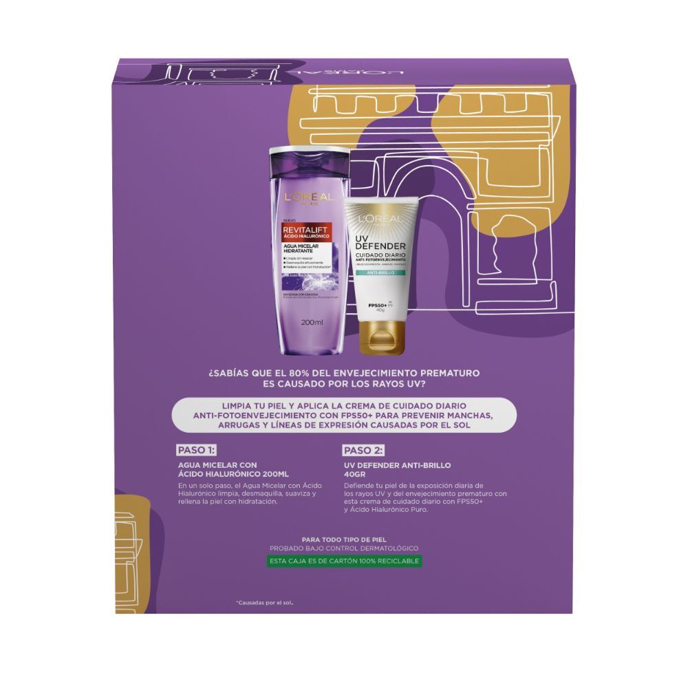 Revitalift-Ácido-Hialurónico-Agua-Micelar-200-mL-+-Crema-Día-Uv-Defend.40-mL-imagen-4
