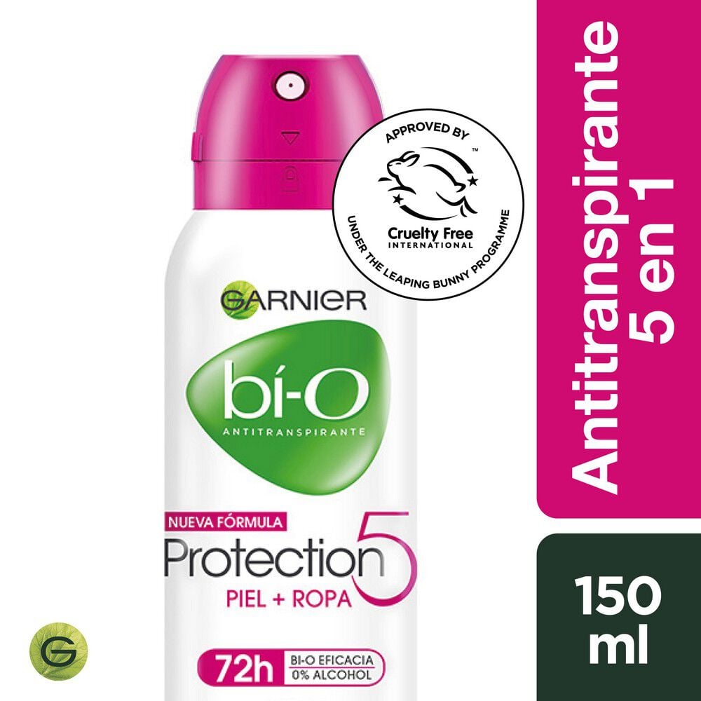 Garnier-Protection-5--48H--Desodorante-Spray-A/P-0%-Alcohol-150-mL-imagen-1