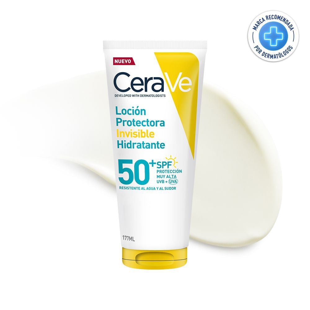 Protector solar cuerpo y rostro Loción Invisible Hidratante FPS 50+ 177ml