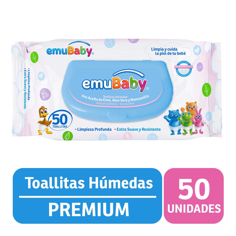Toallitas Humedas Premium 50 Un.