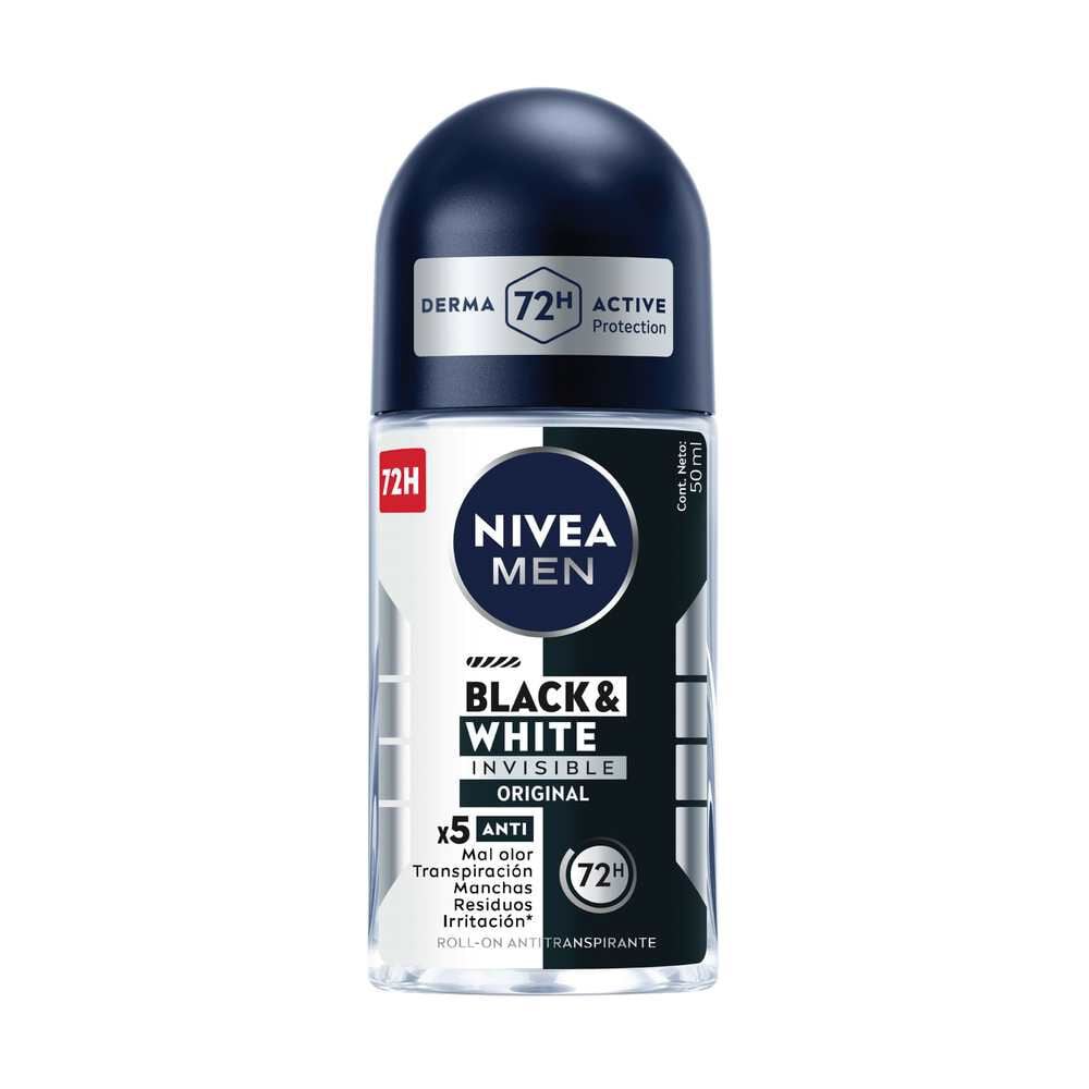 Desodorante Roll On Men Invisible B&W 50 mL