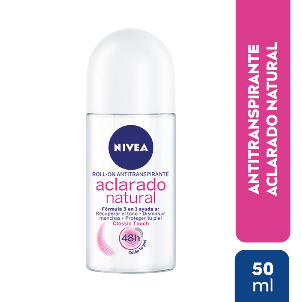 Desodorante Roll On Aclarado Natural Classic Touch 50 mL