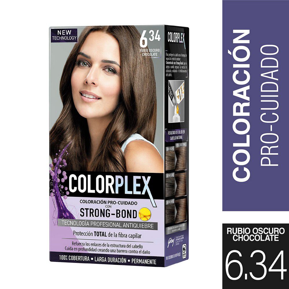 Coloración-Permanente-Pre-Cuidado-Strong-Bond-6.34-Rubio-Oscuro-Chocolate-imagen-1