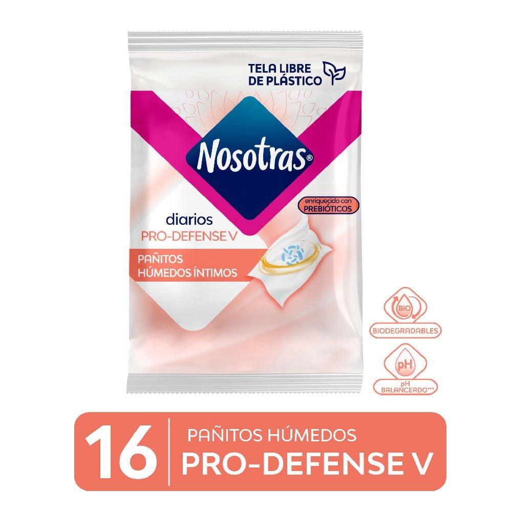 Pañitos Húmedos Intimos Pro-defense V 16u