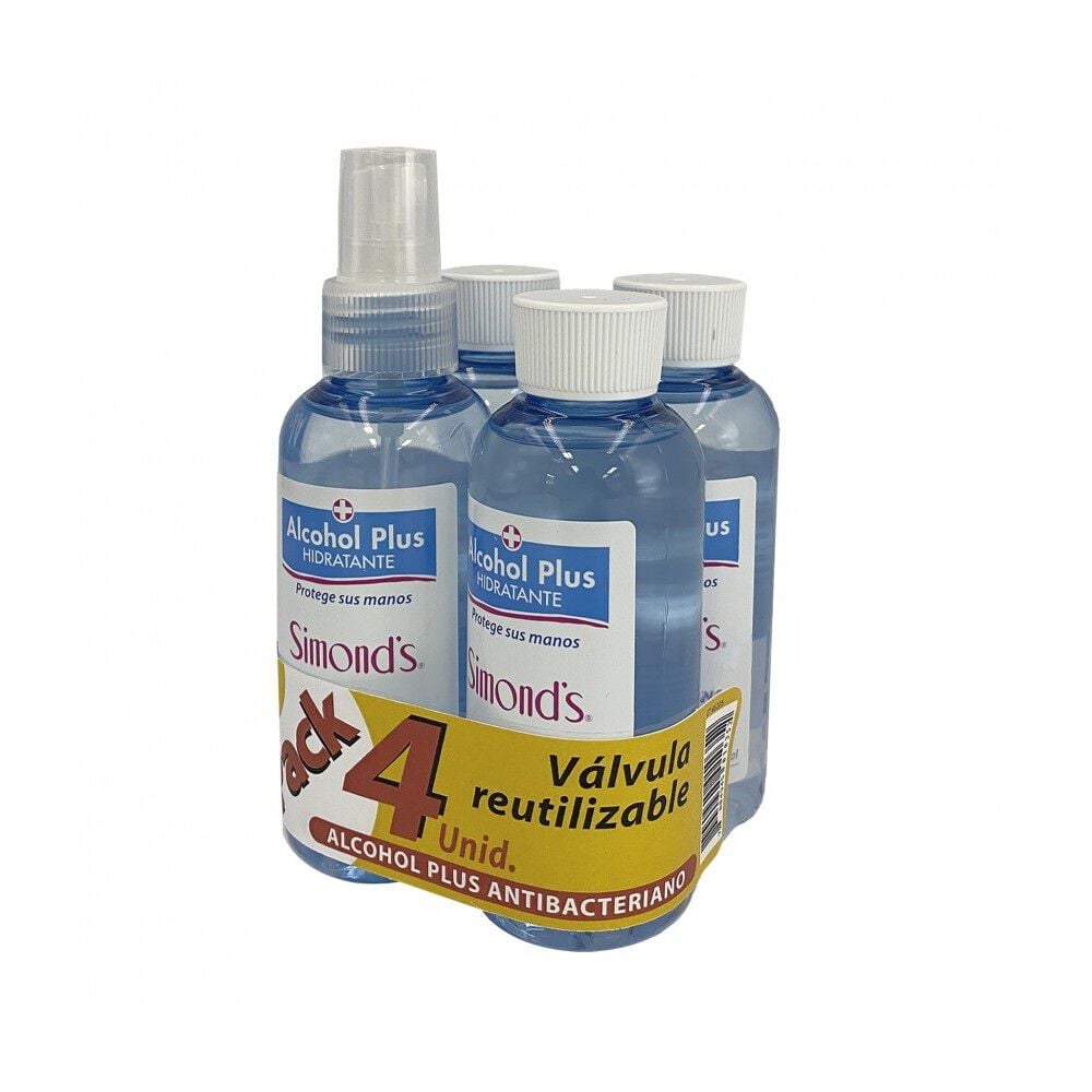 Pack Alcohol Gel Sin Enjuague Antibacteriano 70% 130 mL x4