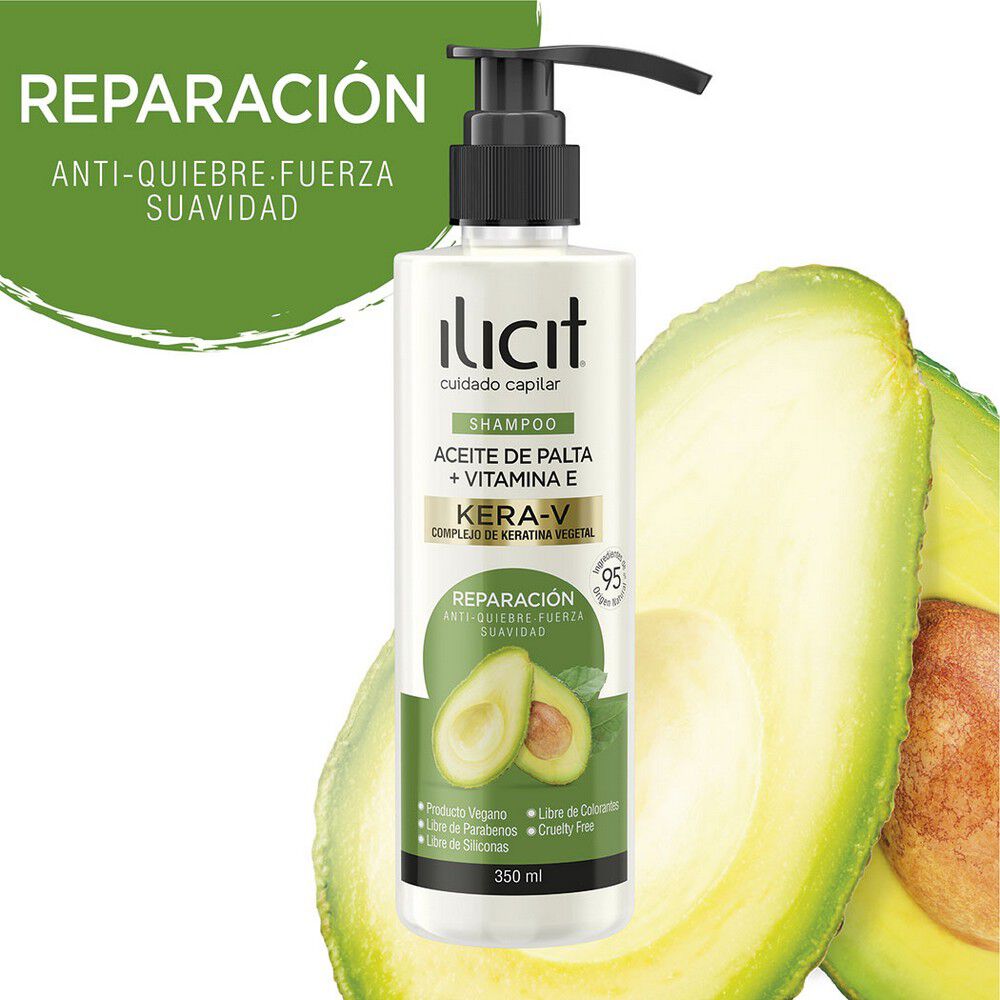 Shampoo-Aceite-de-Palta+Vitamina-E-Kera-V-Reparación-350mL-imagen-2