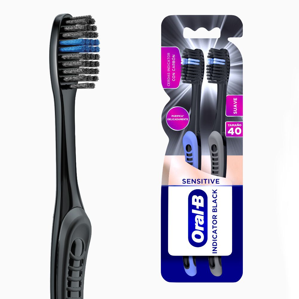 Cepillo-Dental-Oral-B-Indicator-Black-Charcoal-Suave-2-Un-imagen-1