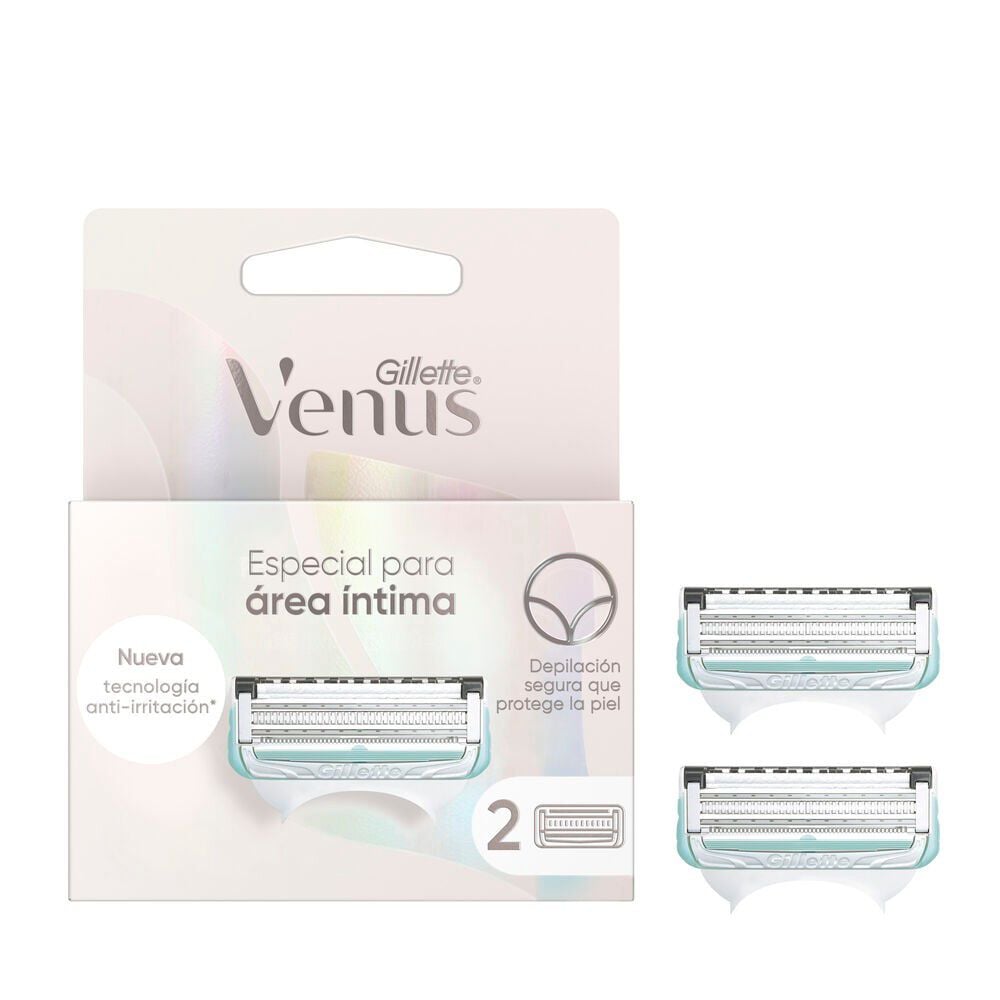 Repuestos para Afeitar Venus Especial para Área Intima 2 Unidades