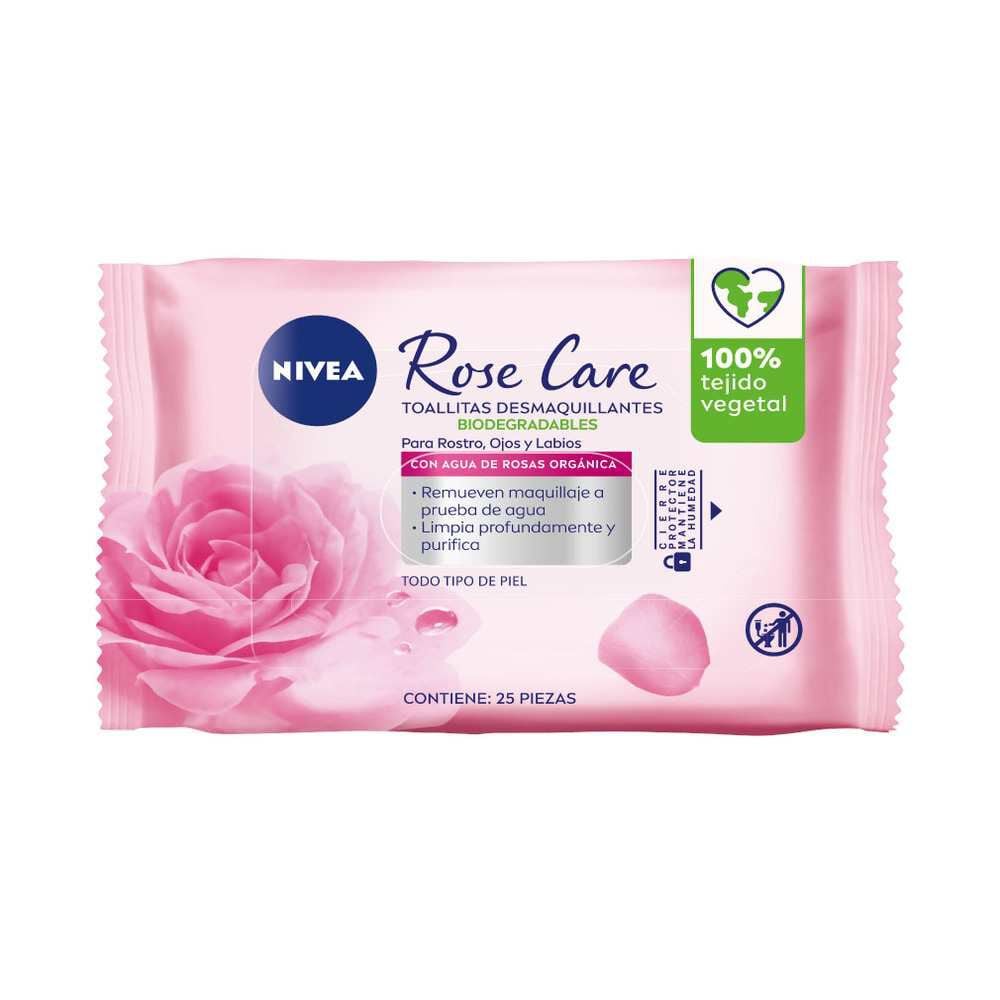 Toallitas Desmaquillantes Rose Care 25 Uds