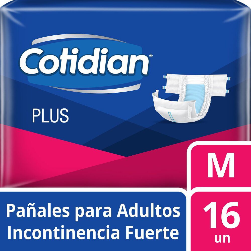 Pañales de Adulto Cotidian Plus M 16 un
