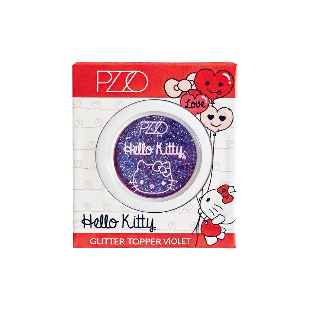 Topper-de-Glitter-Hello-Kitty-Violet-imagen-2