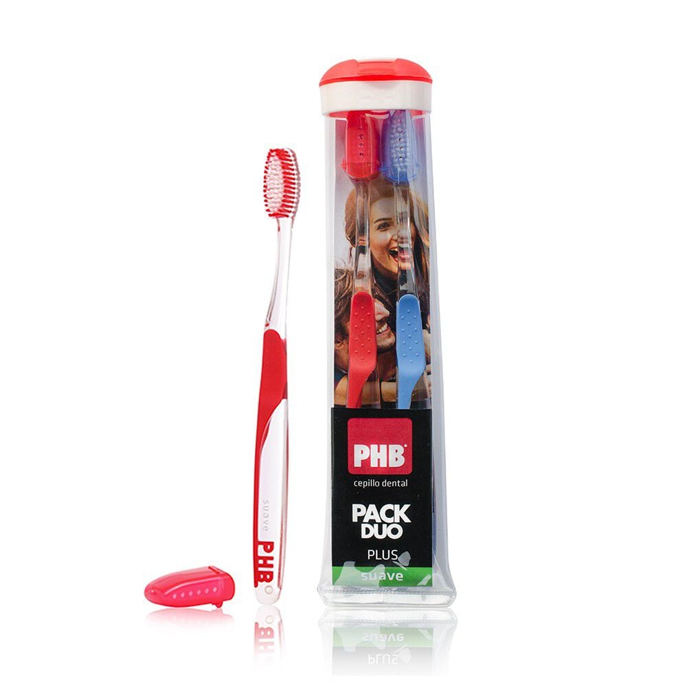 Pack Cepillo Dental Plus Suave Duo + Envase