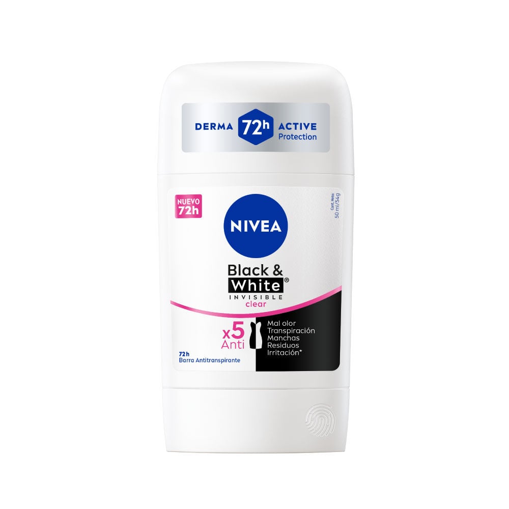 Barra Black&White Clear Femenino 54g