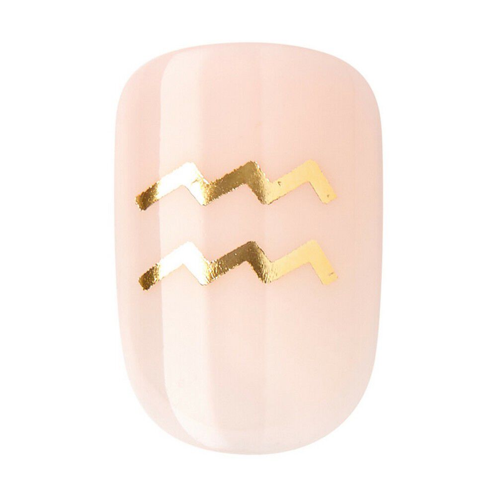 New-Impress-Colección-Zodiaco-Acuario-Press-On-Manicure-30-Unidades-imagen-3
