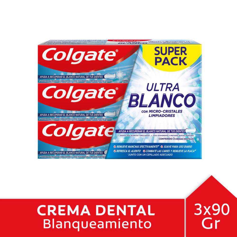 Crema Dental Colgate Ultra Blanco 90 gr Promo Lleve 3 Pague 2