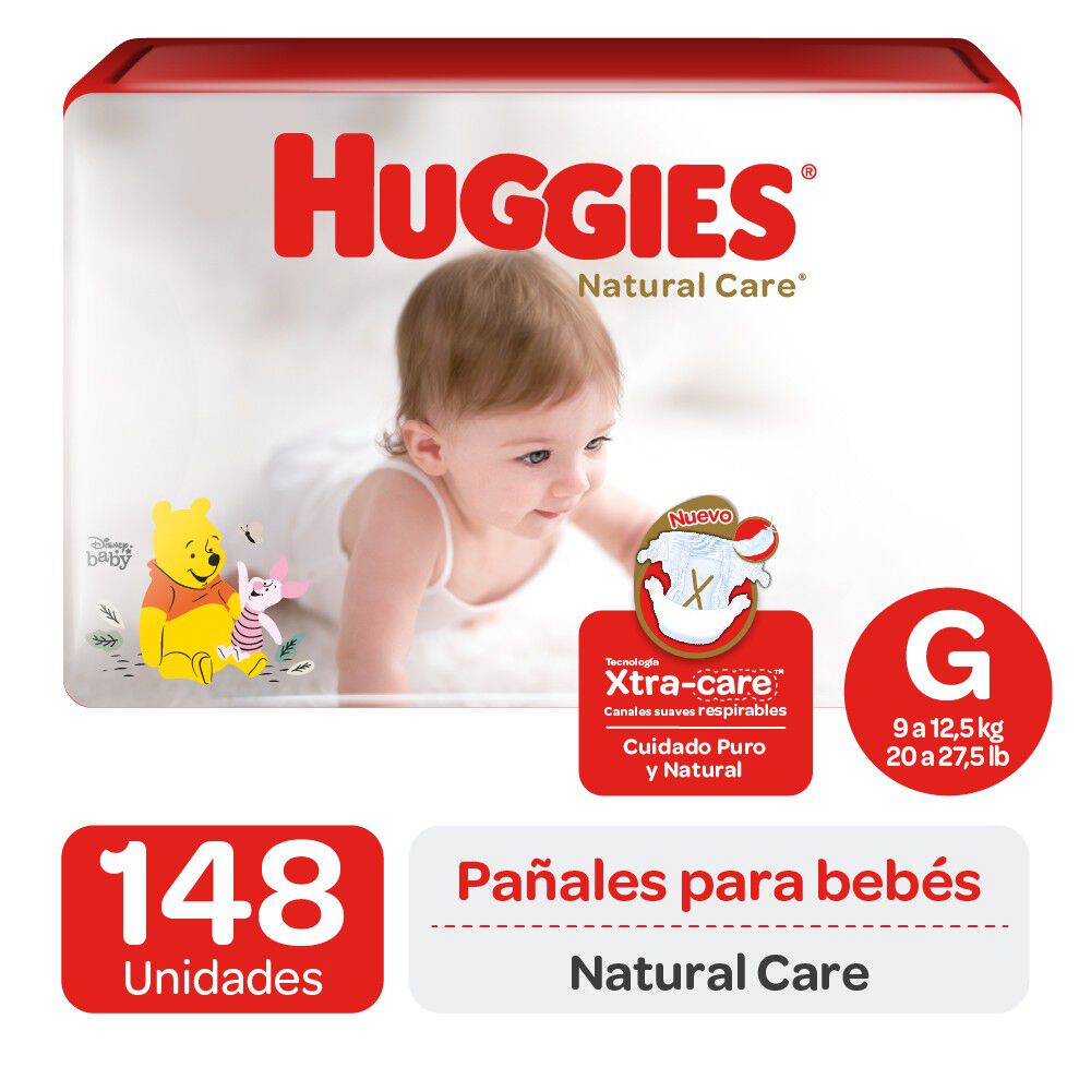 Natural Care Pañal Desechable Xtra-Care G 148 Unidades