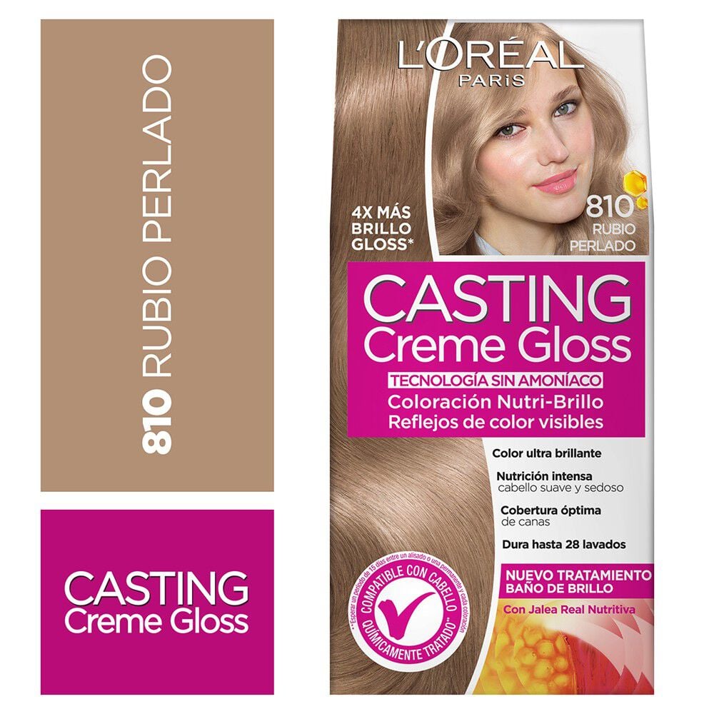 Coloración Creme Gloss 810 Rubio Perlado