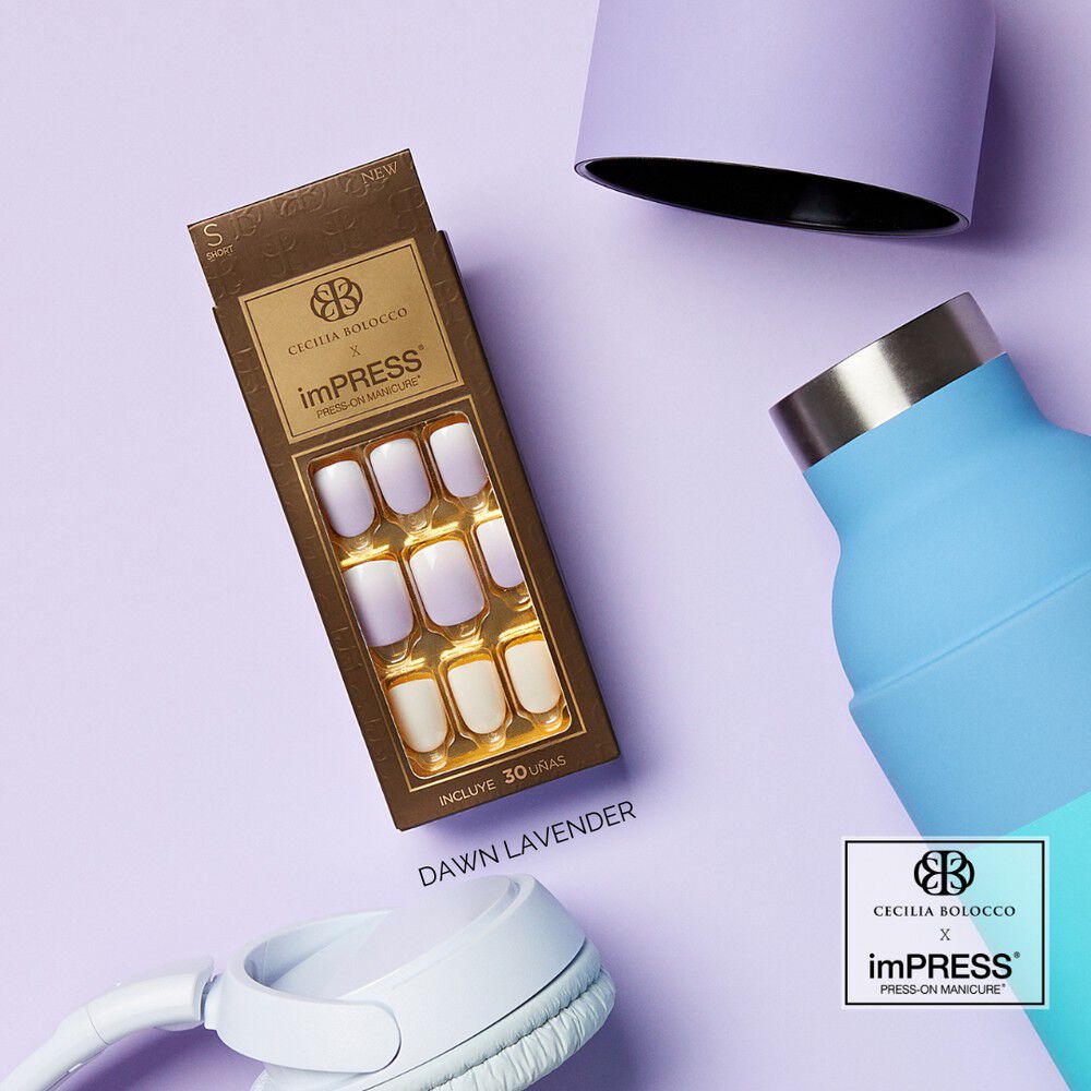 Uñas Impress Cecilia Bolocco - Dawn Lavender