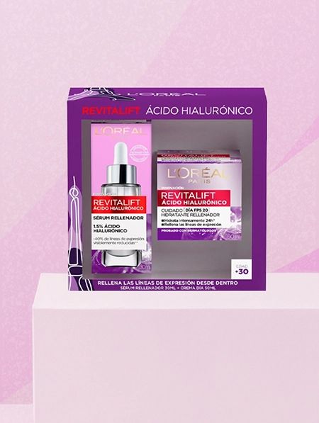 Revitalift Ácido Hialurónico Crema Dia 50 mL + Serum Rellenador 30 mL